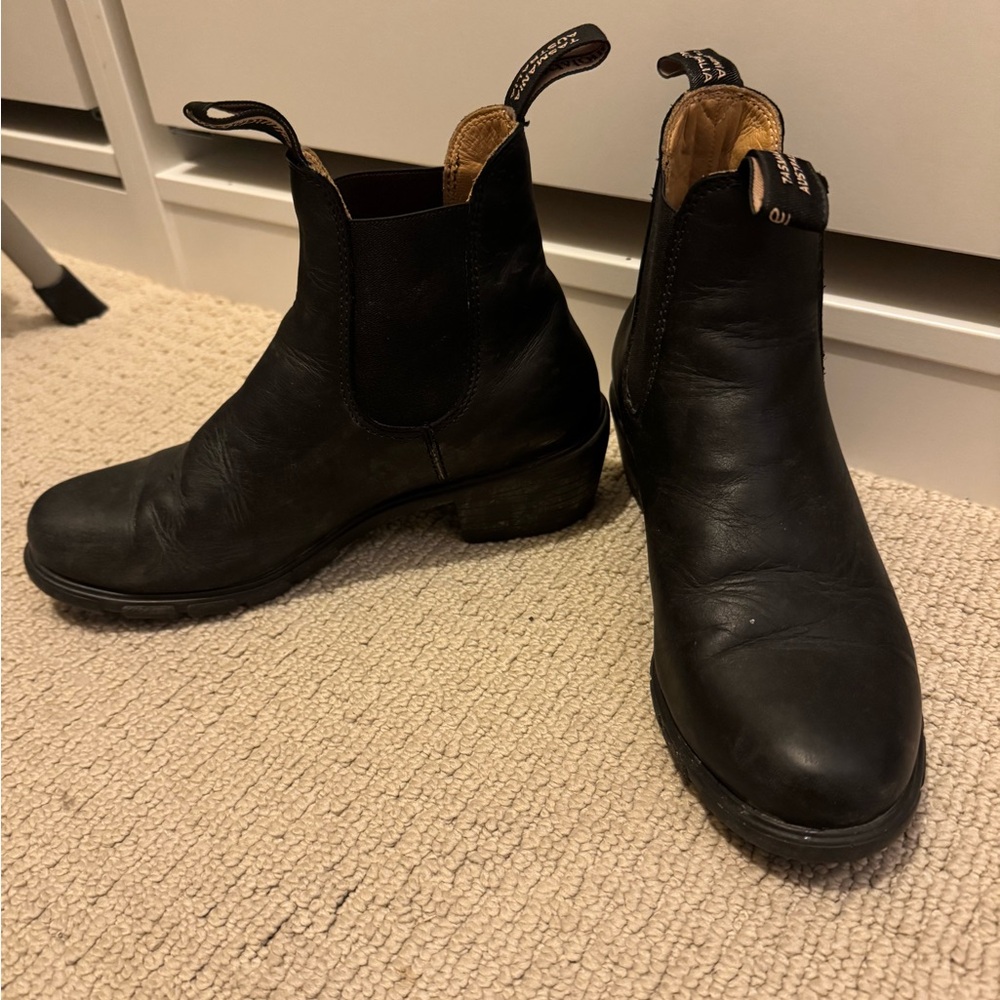 Blundstone Black Heeled Boots
